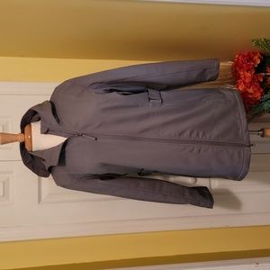 Free Tech Light Weight Grey Hooded Jacket